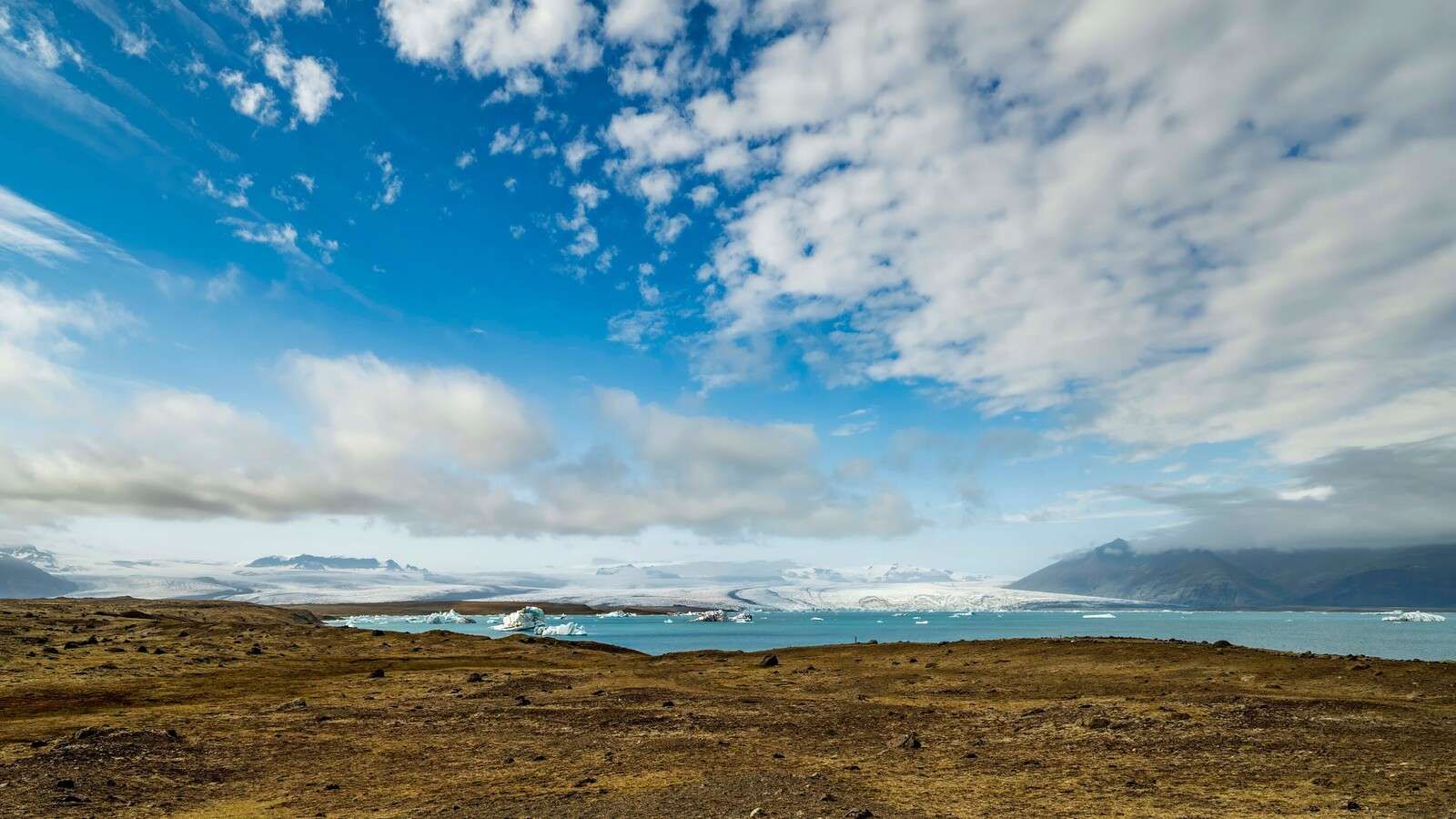 Panorama van Jökulsárlón