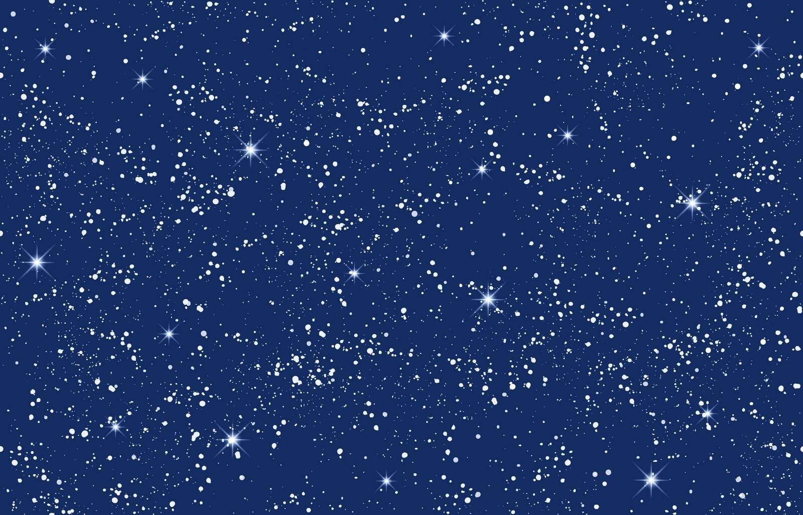 Sprankelende sterrennacht in blauw