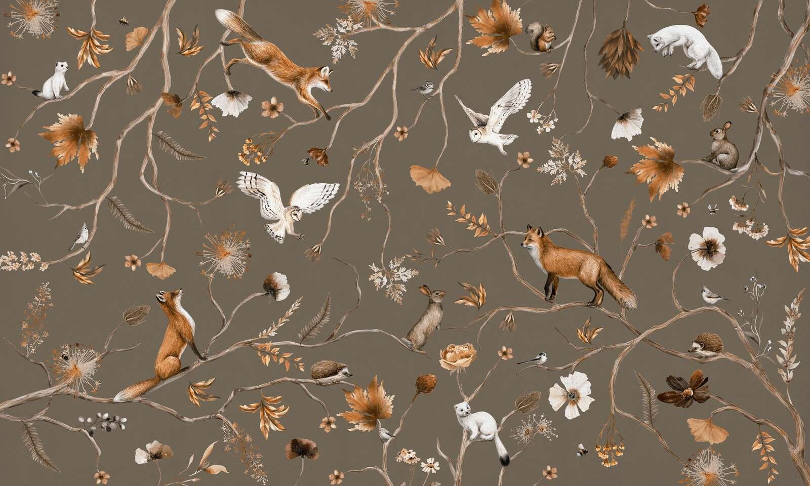 Playful Forest - Vintage - Taupe