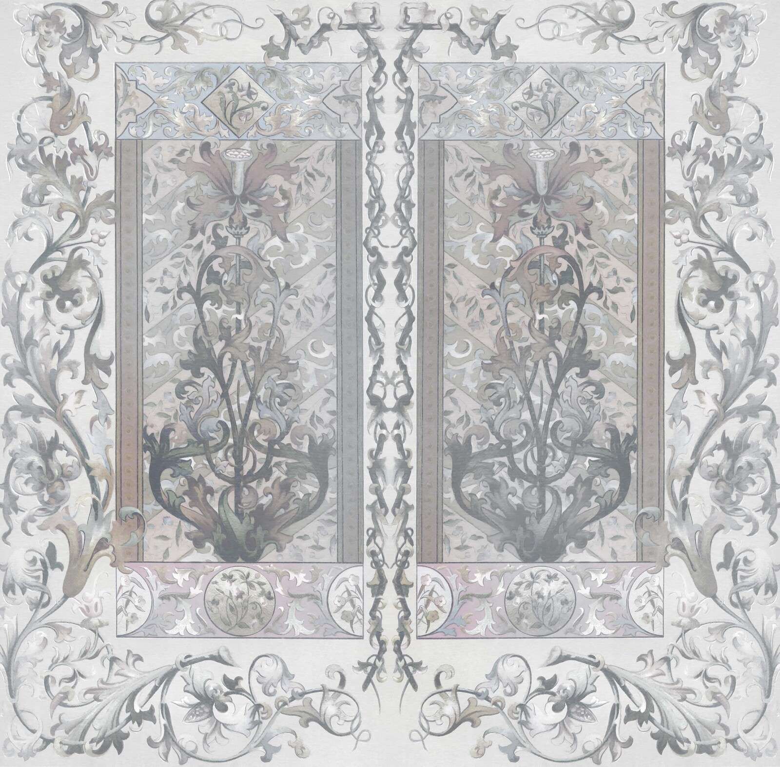 Lichte art nouveau ornamenten