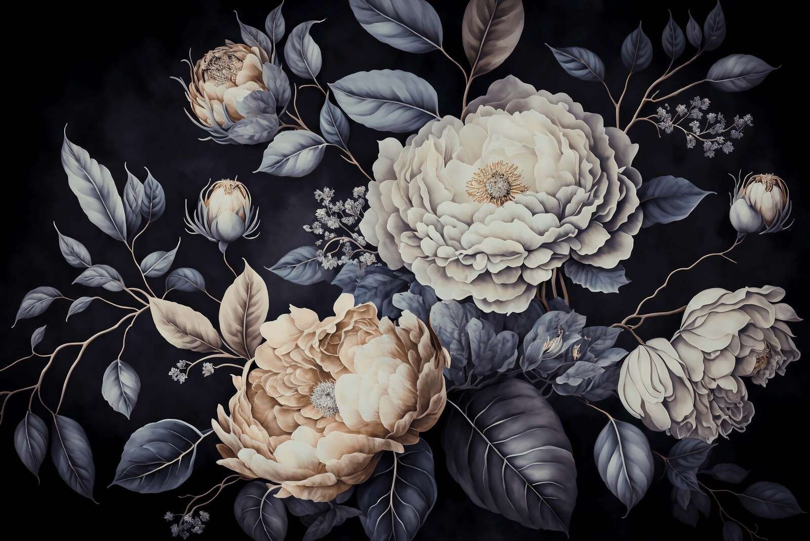 Moody baroque large floral