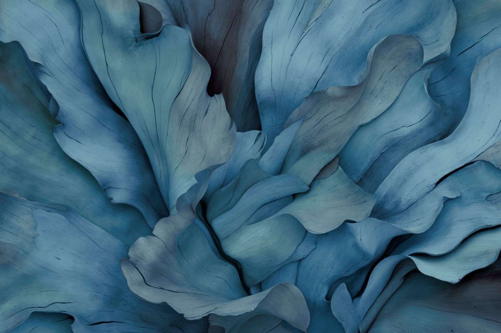 Oceanic floral whispers organic forms