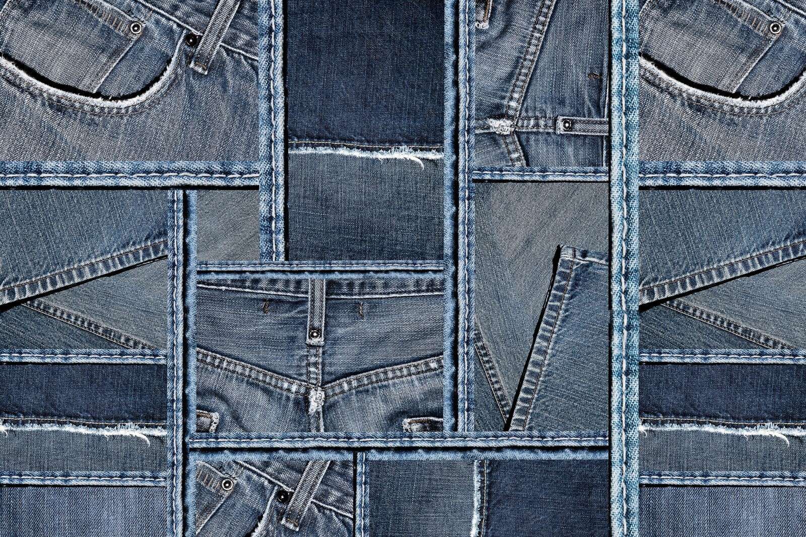 Blue denim texture