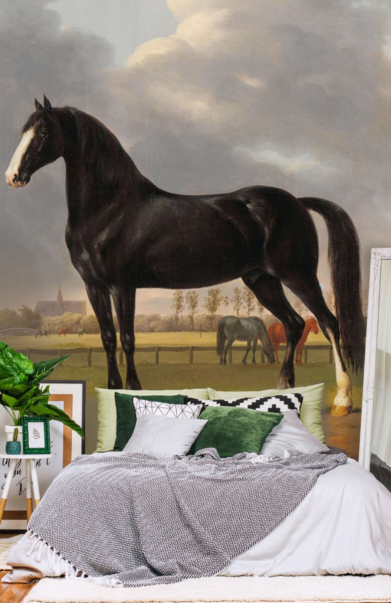 Kunst Fotobehang paard. De harddraver De Vlugge 13