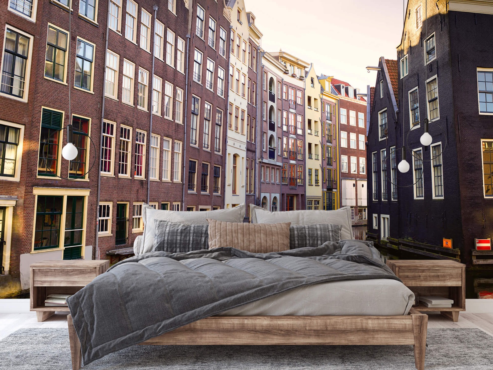 Gebouwen - Amsterdamse huizen aan de gracht - Tienerkamer 2