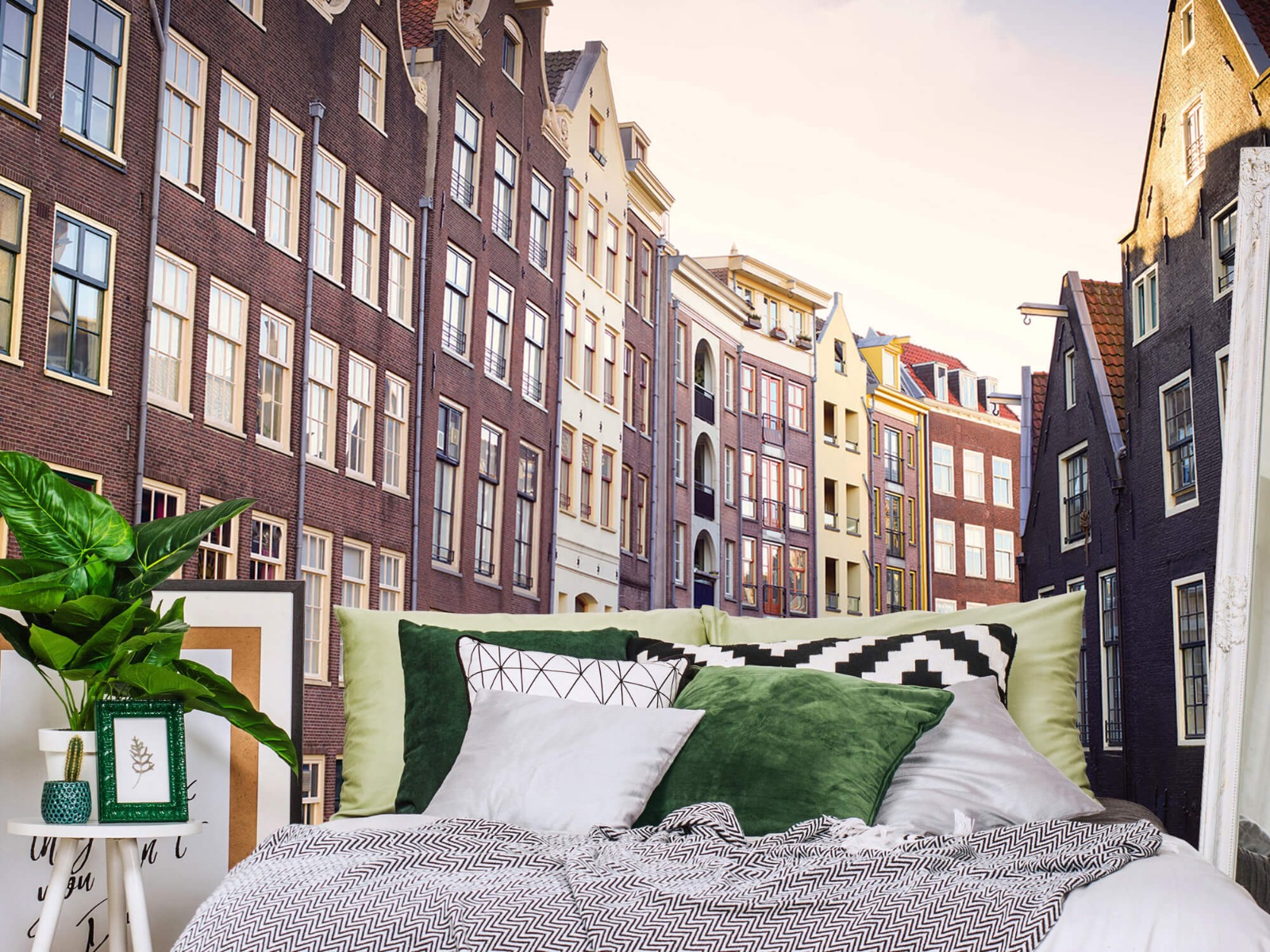 Gebouwen - Amsterdamse huizen aan de gracht - Tienerkamer 13