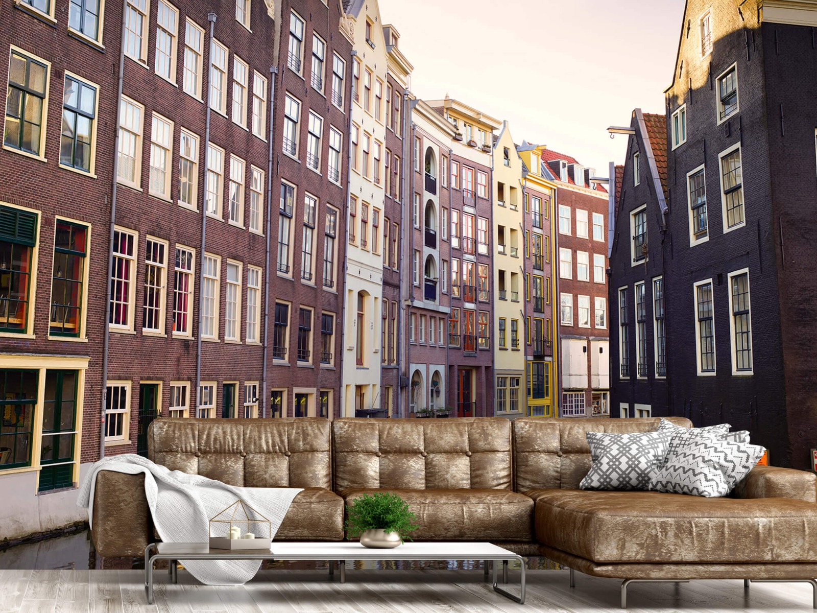 Gebouwen - Amsterdamse huizen aan de gracht - Tienerkamer 15