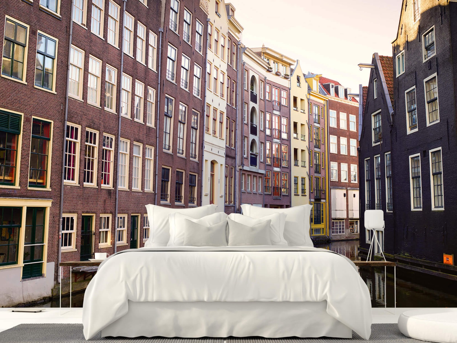 Gebouwen - Amsterdamse huizen aan de gracht - Tienerkamer 23