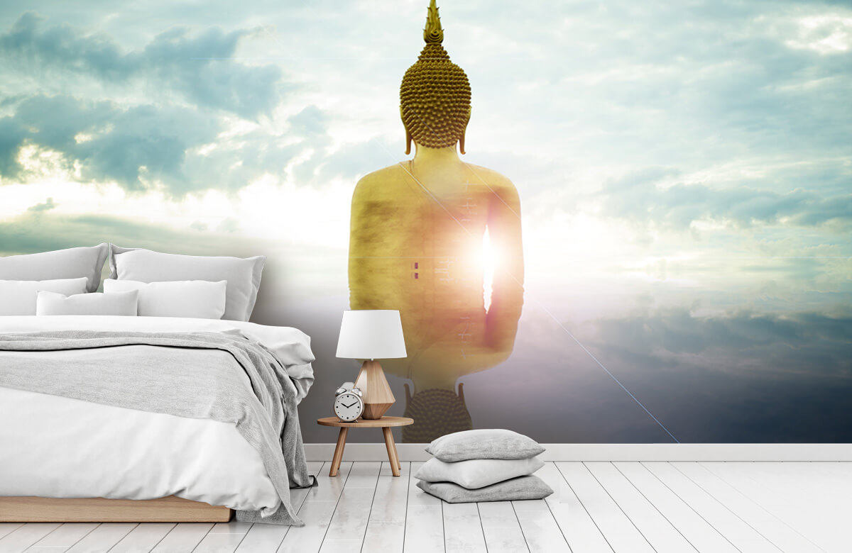 Grote Buddha Beeld Fotobehang