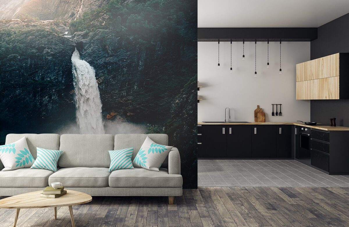 wallpaper Indrukwekkende waterval 9