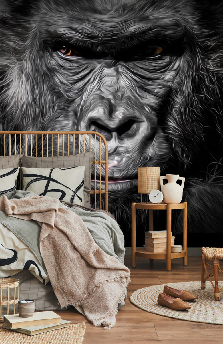 wallpaper Getekende Gorilla 1