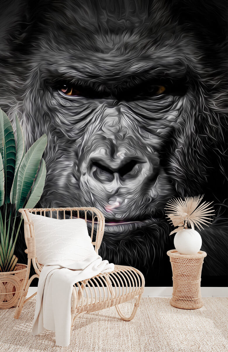wallpaper Getekende Gorilla 3