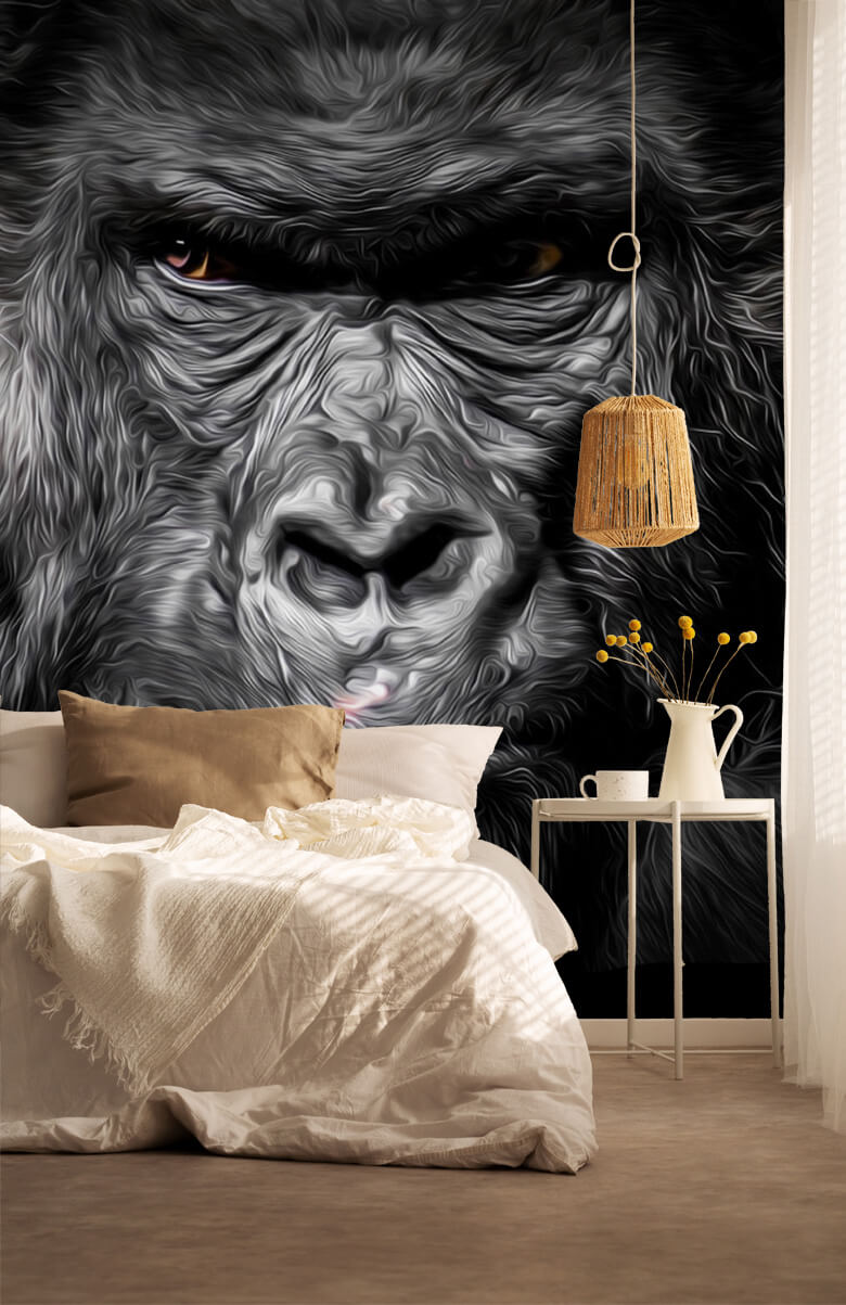 wallpaper Getekende Gorilla 4