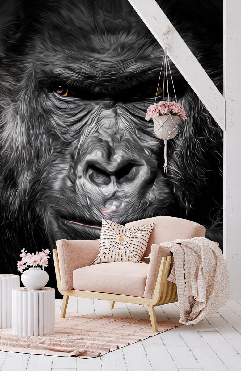 wallpaper Getekende Gorilla 5