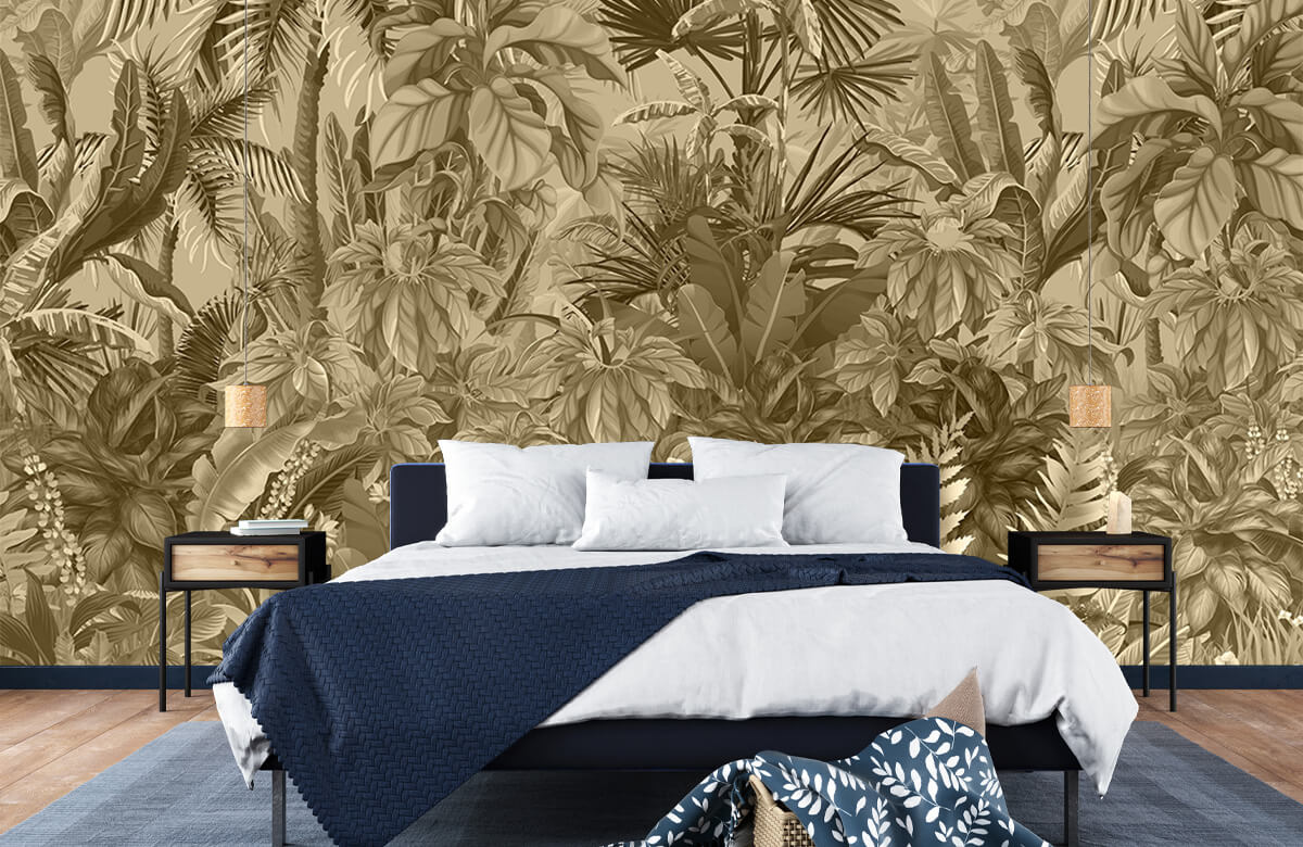 wallpaper Sepia tropische jungle 8