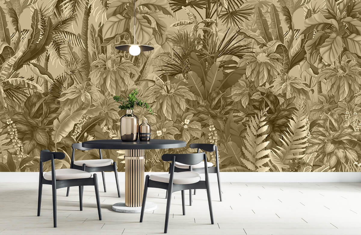 wallpaper Sepia tropische jungle 9