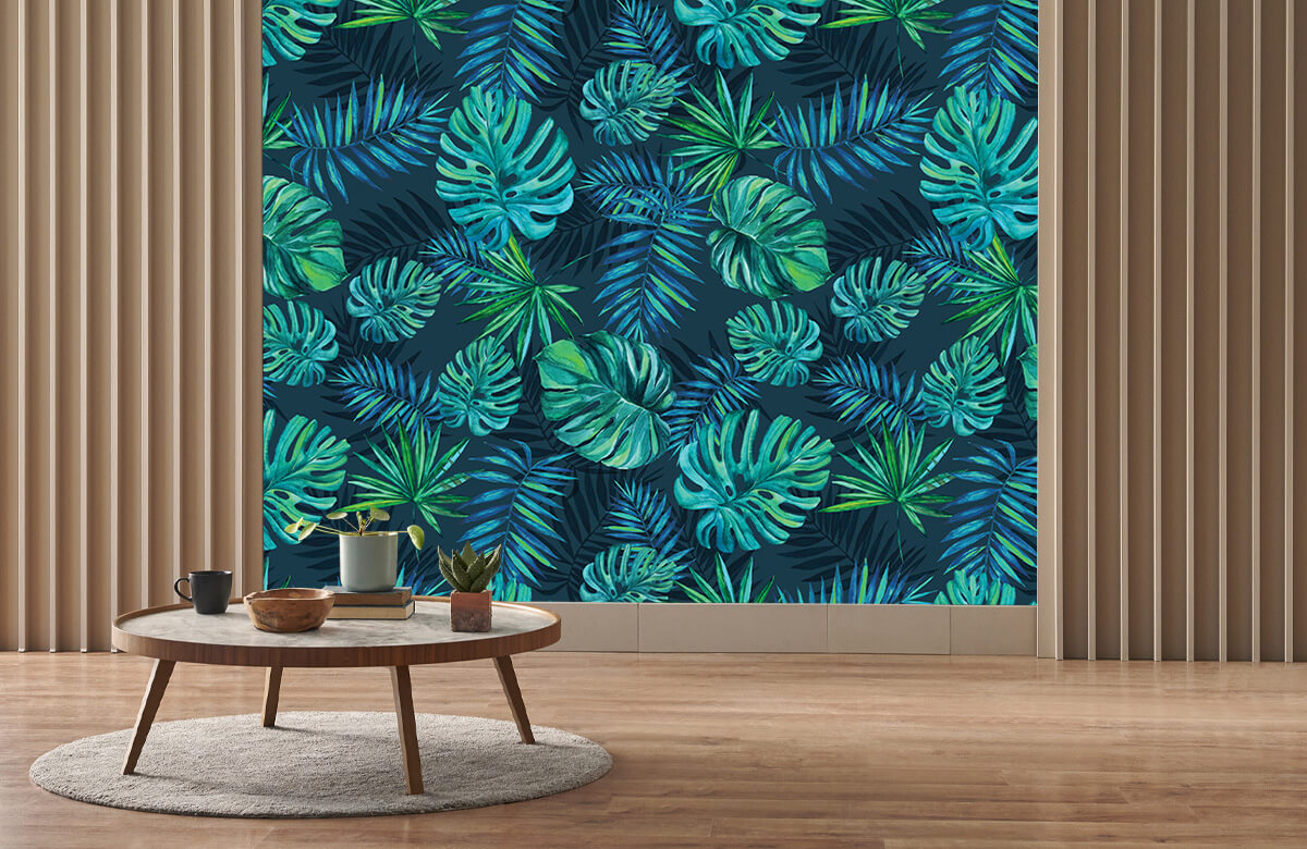 wallpaper Tropische aquarel plantjes 3