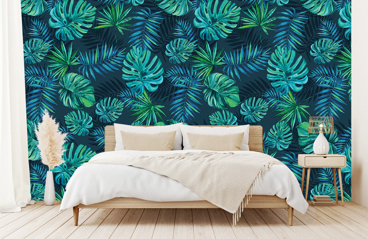 wallpaper Tropische aquarel plantjes 5