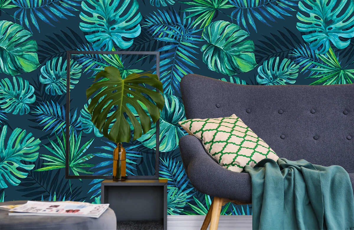 wallpaper Tropische aquarel plantjes 10
