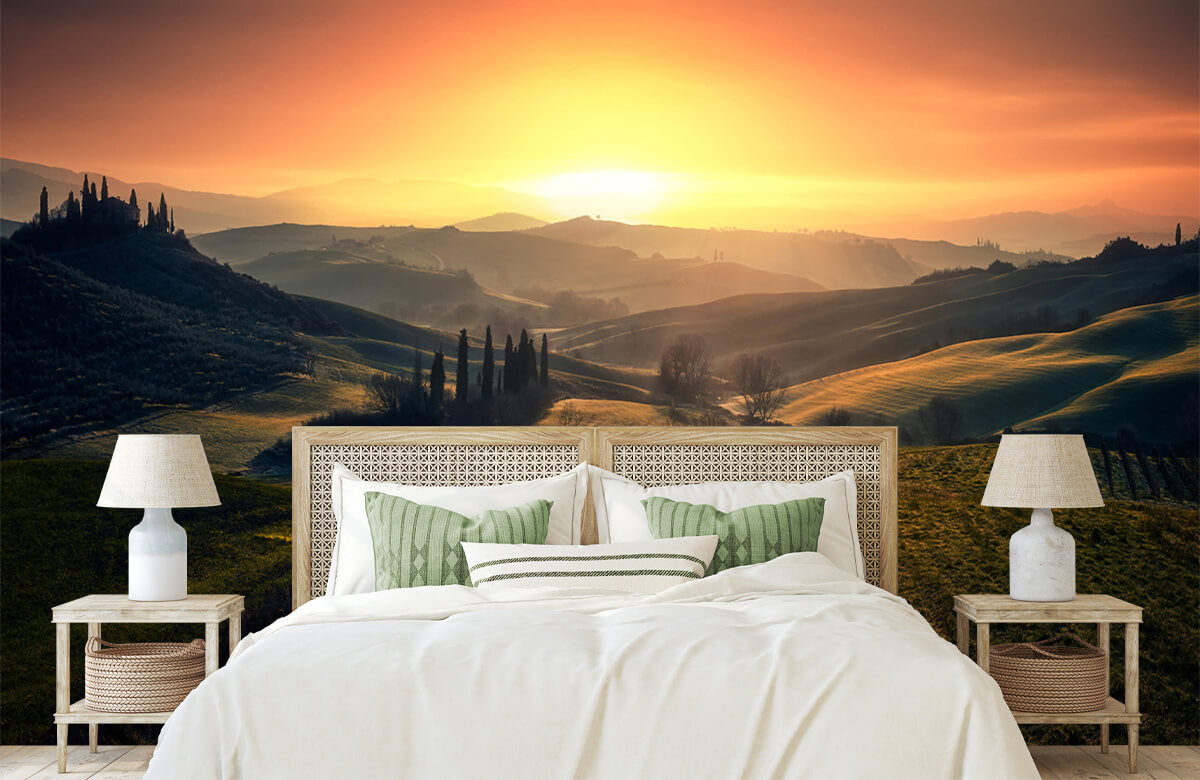 wallpaper Val d'Orcia in the morning 5