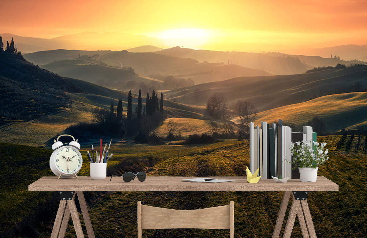 wallpaper Val d'Orcia in the morning 7