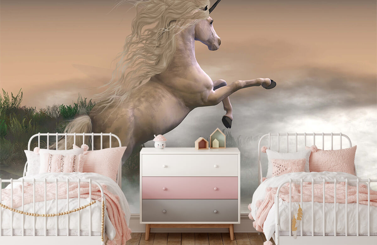 wallpaper Steigerende unicorn 4
