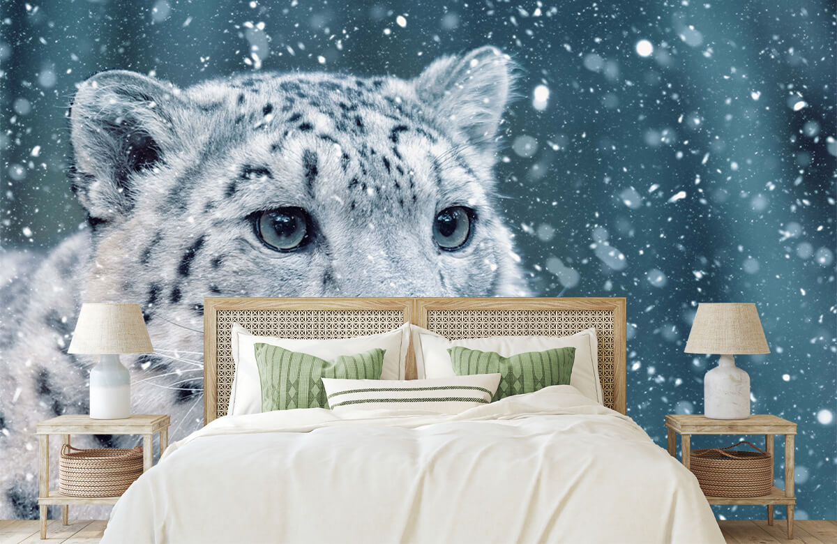 wallpaper Sneeuw panter 5