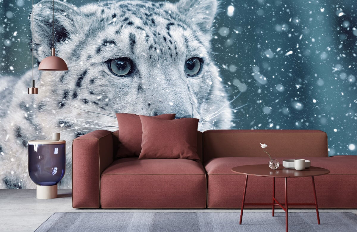 wallpaper Sneeuw panter 6