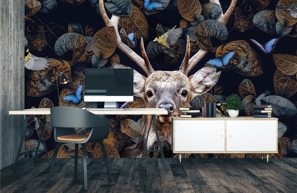 wallpaper Forest Deer 2