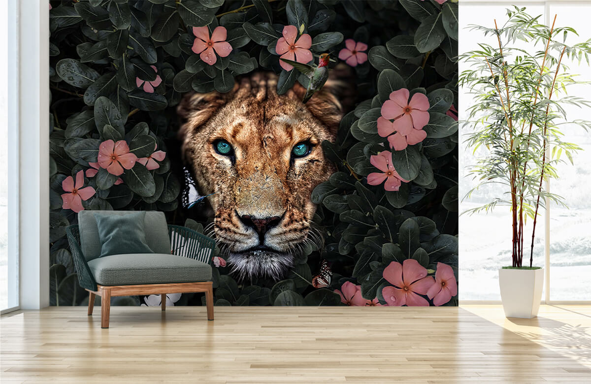 wallpaper Jungle Lioness 1