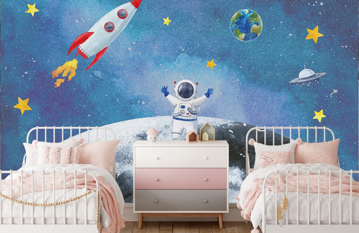 wallpaper Astronaut op de Maan 6