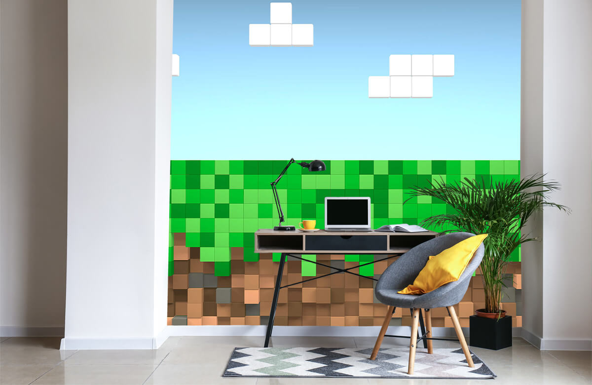 wallpaper Minecraft landschap 4