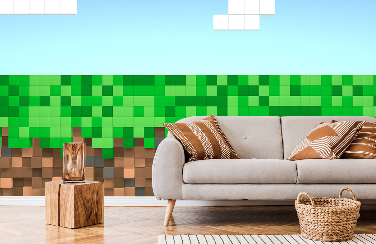 wallpaper Minecraft landschap 6