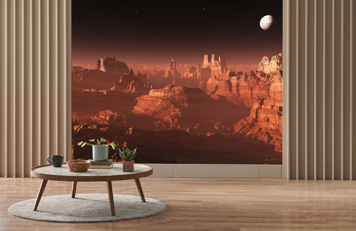 wallpaper Zonsondergang op Mars 2