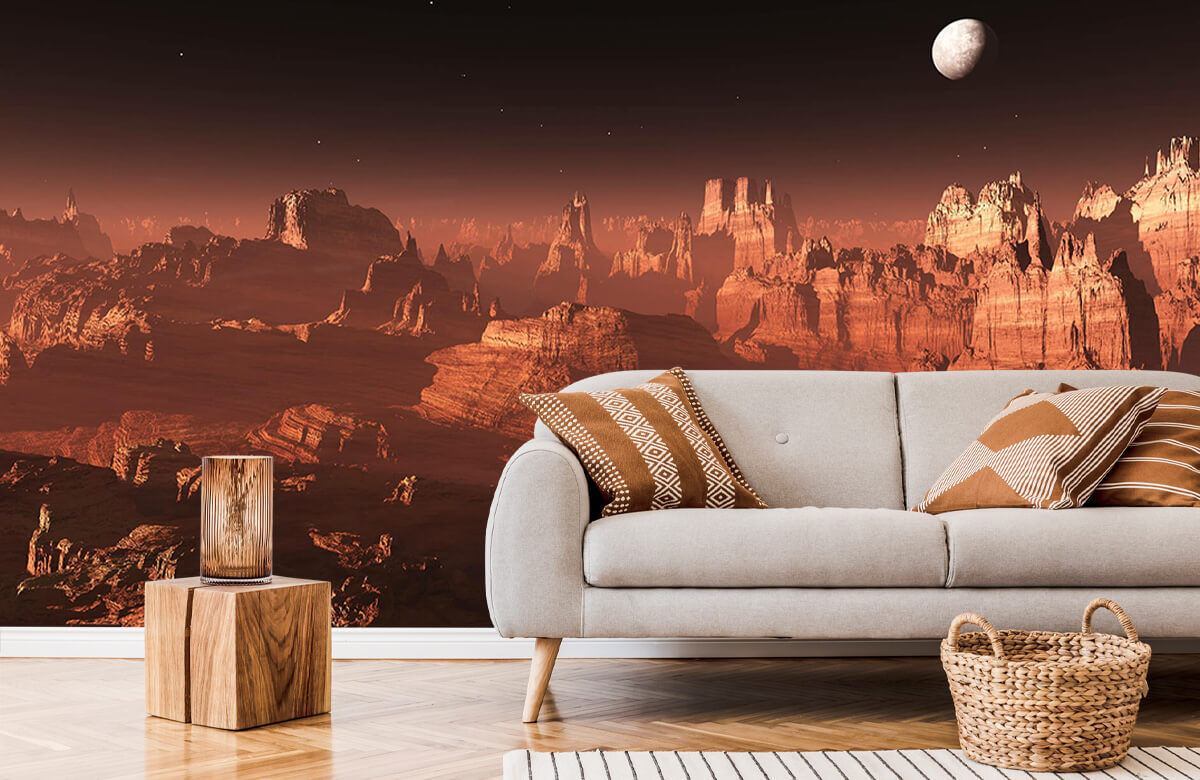 wallpaper Zonsondergang op Mars 6
