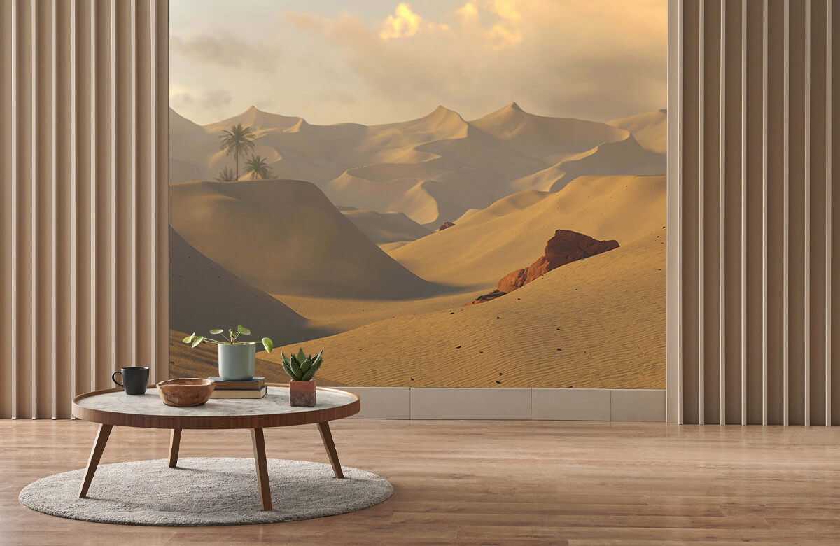 wallpaper Golden hour in de woestijn 2