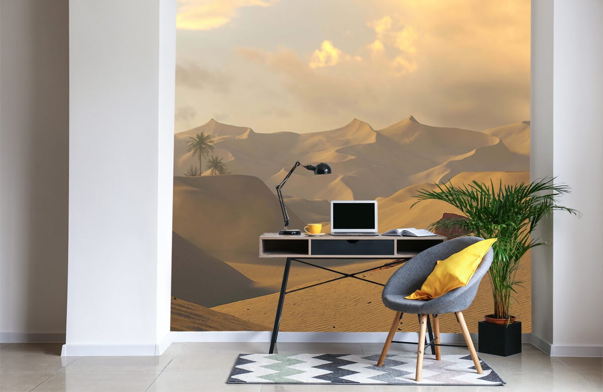wallpaper Golden hour in de woestijn 4
