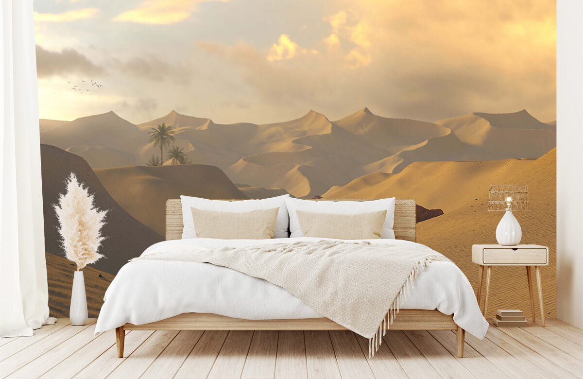 wallpaper Golden hour in de woestijn 5