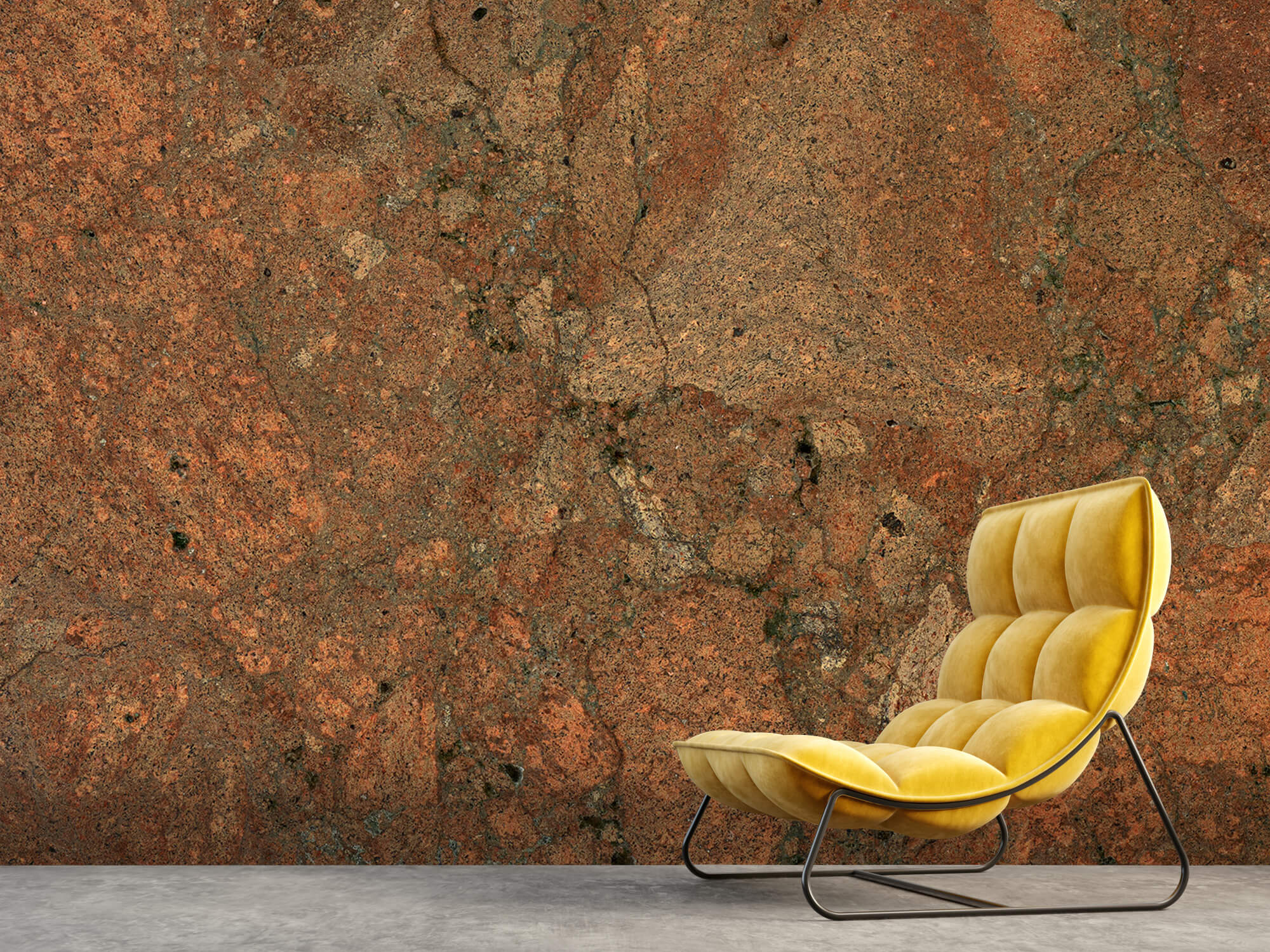 wallpaper Marmer in terracotta kleur 6