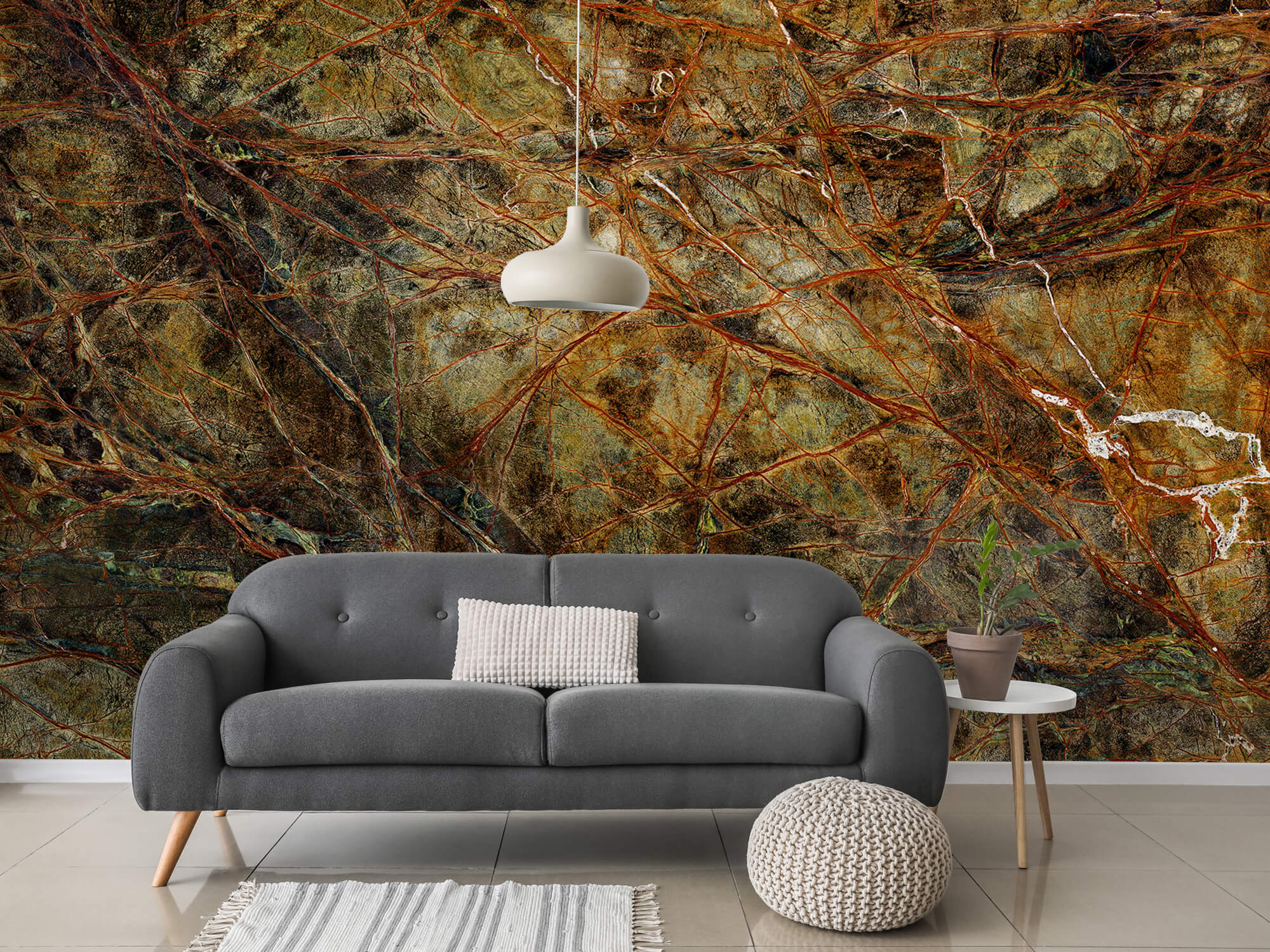 wallpaper Marmer met gekleurde aders 7