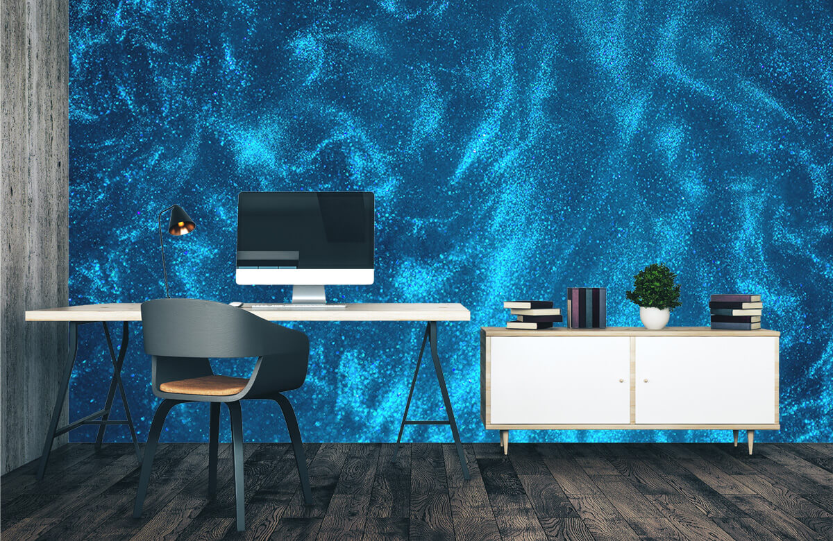 wallpaper Blauwe glitter stroom 1