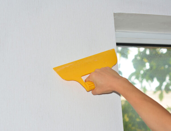 behangen rond een raam