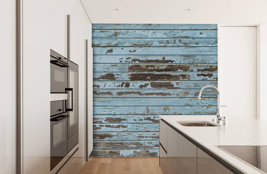 Fotobehang 10x behang inspiratie houtlook: van steigerhout tot