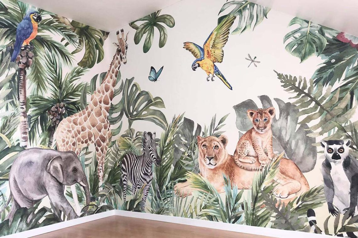 niveau Naleving van visueel De trend van het moment: jungle kamer voor je kind - Fotobehang.com